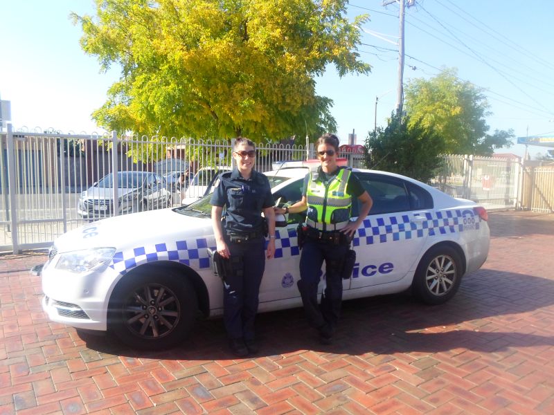 Childcare airport west police car visit